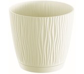 Prosperplast Maceta SANDY P 1L. - Resistente - Diseño Moderno - Alta Calidad - Fácil de Usar