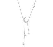 ANDYWEN 925 Sterling Silver Gold Moon Star Chain Pendant Necklace Long Chain Women Luxury Jewelry 2021 Wedding Clear Zircon Gift