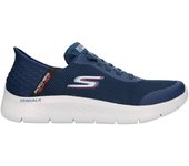 ZAPATILLAS SIN CORDONES HOMBRE SKECHERS SLIP-INS GO WALK FLEX HANDS UP MARINO-7.5 (USA) 40 (EUR)
