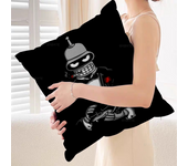 F-Futurama B-Bender Art Decorative Room Aesthetics Pillow Case Home Decor Bedroom Sofa Bed Couch Pillow Cover 45x45
