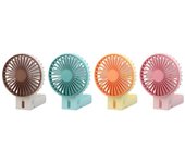 Mini ventilador de bolsillo portátil plegable con soporte para escritorio, ventilador eléctrico de carga USB, 1 piezas