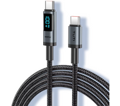 TUTI 100W Cable with LED Display,C to C Type Fast Charging, 480Mbps Nylon Braided Cable for Lenovo Tab M11 M10 M9 M8 P12 P11 P10