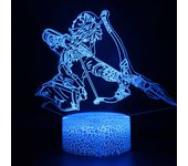 Zelda Night Lights 3D Anime Figure Lamp Link Breath of the Wild Lighting Legends Cute Action Figure Gift Toys for Children
