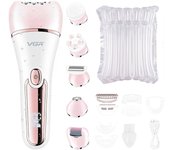 VGR Hair Remover Rechargeable Epilator Professional Lady Shaver Electric 6 In 1 Bikini Leg Body LED Epilator for Women V-733