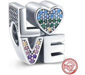 Fit Original Pandora Charm Bracelet DIY Jewelry 925 Sterling Silver Love Travel Flower Lipstick Family Friend Pendant Fine Beads