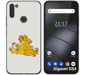 Funda Silicona para Gigaset GS4 diseño Leones Dibujos