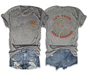 Casual and fashionable T-shirts with round necks and short sleeves let them misunderstand summer blouses