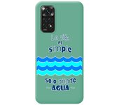 Funda Silicona Líquida Verde para Xiaomi Redmi Note 11 / 11s diseño Agua Dibujos