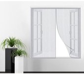 Curtain De Malla De Puerta Magnética Con Cierre Y Mosquitero Cortina De Succión Magnética Para Ventana Diseño Estripado