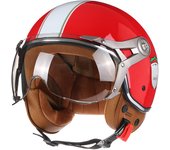 DOT 3/4 Open Face Motorcycle Retro Motorbike Helmets With For Men Women Vintage Chopper Capacete De Moto Bike Cascos Scooter