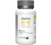 HERBOVITA VITAMINA D3 K2 90 CAPSULAS