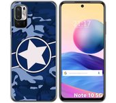 Tumundosmartphone Funda Gel Tpu para Xiaomi Redmi Note 10 5G / POCO M3 PRO 5G diseño Camuflaje 03 Dibujos