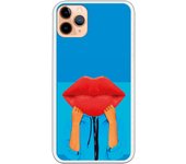 Funda compatible con iPhone 11 Pro Max - Beso fondo Azul