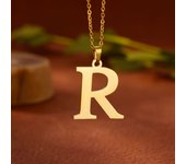 Stainless Steel A-Z Alphabet Necklace For Women Gold Color Punk 26 Letter Pendant Choker Necklace Party Aesthetic Jewelry 2024