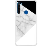 Funda compatible con Xiaomi Redmi Note 8T - Be Unique Funda Gel mármol con blanco y negro