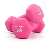 Wueps Juego de 2 Mancuernas de Neopreno. Disponible en pares con peso a elegir o set de varios pesos