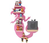 Estantería infantil de madera sirena Toniebox figuras estantería de pared Tonies caja de música Estantería infantil de madera sirena Toniebox figuras estantería de pared Tonies caja de música