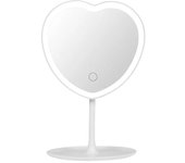 Espejo Maquillaje with Luz En Forma De Corazón Para Escorio, 3 Grados de Brillo Ajustables para Baño