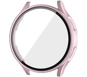 Case for Samsung Galaxy Watch 6/5/4 40mm 44mm Screen Protector Hard PC Protective Cover Bumper Galaxy Watch Tempered Glass Film