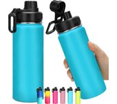 500ML Thermos Bottle 18oz Outdoor Vacuum Flasks Stainless Steel Thermos Water Bottle Steel Thermos with Leakproof Spout Lid