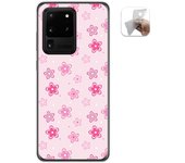 Tumundosmartphone Funda Gel Tpu para Samsung Galaxy S20 Ultra diseño Flores Dibujos