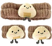 Spa Makeup Headband Wristband Cute Face Washing Hair Bands Yoga Head Wraps Facial Cleaning Headband