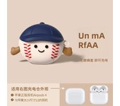 For AirPods Pro2 2nd 3rd generation suit for Apple Airpod 4 earphone Protect Cover Decorate Creative Cool 3D BaseBall Boy Case