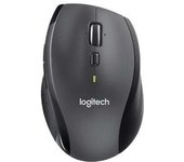 Logitech m705 marathon raton laser inalambrico 1000dpi - 7 botones - uso diestro - color gris