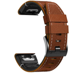 26 22mm Leather Strap For Garmin MARQ Adventurer/Athlete/Aviator/Captain/Epix Gen 2 Wrist Bracelet Fenix 7/7X/6 6 Pro Watch Band