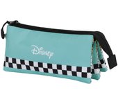 Disney Mickey Mouse Squares FAN Triple Pencil Case 2.0, Blue