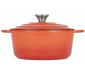 Cocotte hierro esmalte naranja 3,35lt lt011