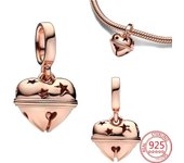 Cute 925 Sterling Silver Cookie House Hat Heart Festive Nutcracker Dangle Charm Fit Original Bracelet DIY Christmas Tree Gift