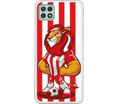 Funda original compatible con Samsung Galaxy A22 5G - UD Almería Rozam Franjas Rojiblancas