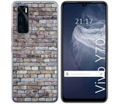 Funda Silicona para Vivo Y70 diseño Ladrillo 02 Dibujos