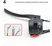 Electric Vehicle Combination Switch for 5th Generation Little Turtle Handle Seat Rotary Handle Integrated Switch Button Drum