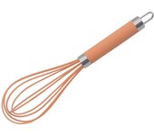 Batidor de silicona para el hogar, herramienta multifuncional para hornear en la cocina, naranja 10“