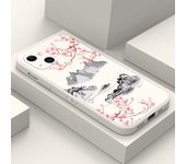 Plum Blossom Field Wind Phone Case For iPhone 15 Pro Max Case iPhone 14 13 12 11 Pro XS Max XR X 7 8 Plus 15 Soft Silicone Cover