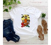 Disney Cartoon Happy Halloween Costume Jack Skellington Mickey Print Women's Magic Kingdom Fashion Disney Holiday T-Shirt