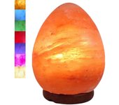 PANDAHOME Lámpara de Sal del Himalaya – Luz LED Multicolor USB – Purificación y Decoración para Hogar y Oficina