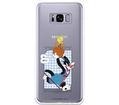 Funda original compatible con Samsung Galaxy S8 - Space Jam Sylvester y Tweety