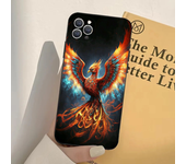 1pc Phoenix Art Phone Case Silicone Soft For IPhone 16 15 14 13 12 11 Plus Pro Max Plus