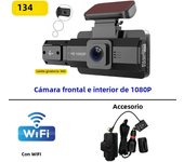 1080P Dual Camera Dash Cam For Cars WIFI APP Car DVR 3Inch Video Recorder Front inside Camera Black Box G-Sensor Car Accessory