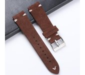Genuine Leather Band for Samsung Galaxy Watch 42 46mm/ Active2  20mm 22mm Watch Strap Fits Huawei Watch GT Amazfit Garmin Watch
