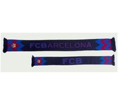 Bufanda doble del Fútbol Club Barcelona 150x18cm Espigas BUDE3