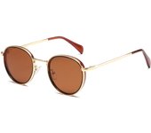 Gafas de Sol Retro with Montura metálica Redonda para Mujer, Gafas de Sol Clásicas A LA Moda with Protección Uv400 para Exterior, Gafas de Sol Clásicas lentes hombre Niña Vagos Venta al por mayor