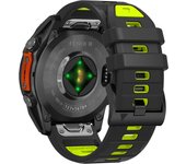 QuickFit 22mm 26mm Fenix8 Watch Band For Garmin Fenix E 8 47mm 51mm 7 7X 6 6X/Epix Pro/Enduro 3 Two-Tone Silicone Strap Bracelet