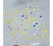 Koren Cartoon Lovely Little Dog & Scrawl Bowknot Nail Stickers High Quality Nail Art Design Decoration Decals DIY Manicure