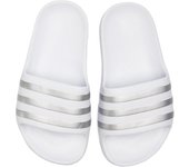 Chanclas Adidas Adilette Aqua K Blanco Plasteado Silver Flip Flops F35555