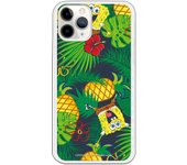 Funda original compatible con iPhone 11 Pro con un diseño de Bob Esponja Fondo Tropical