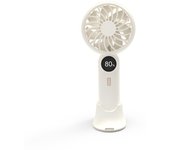 Ventilador de mano con pantalla Digital para exteriores, ventilador pequeño portátil recargable, Mini ventilador de escritorio de bolsillo